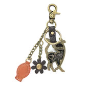 Load image into Gallery viewer, Metal Charming Keychain - Slim Cat