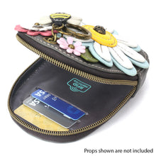 Load image into Gallery viewer, Mini Coin Purse Keychain - Daisy
