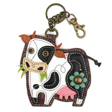Load image into Gallery viewer, Key Fob/Coin Purse - Cow