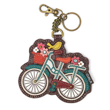 Load image into Gallery viewer, Key Fob/Coin Purse - Bicycle