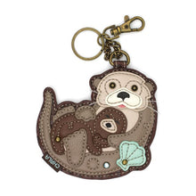 Load image into Gallery viewer, Key Fob/Coin Purse - Otters