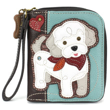 Load image into Gallery viewer, Zip Around Wallet - Poodle A
