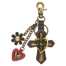 Load image into Gallery viewer, Metal Charming Keychain- Cross
