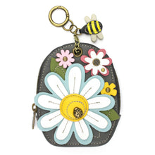 Load image into Gallery viewer, Mini Coin Purse Keychain - Daisy
