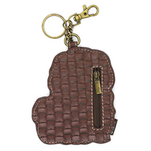 Load image into Gallery viewer, Key Fob/Coin Purse - Shih Tzu - brown
