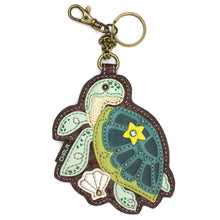 Load image into Gallery viewer, Key Fob/Coin Purse - Turtle A
