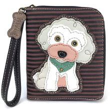 Load image into Gallery viewer, Zip Around Wallet - Poodle
