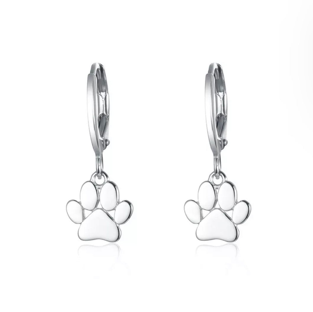 Earrings Jewelry 925 SS Paw Design