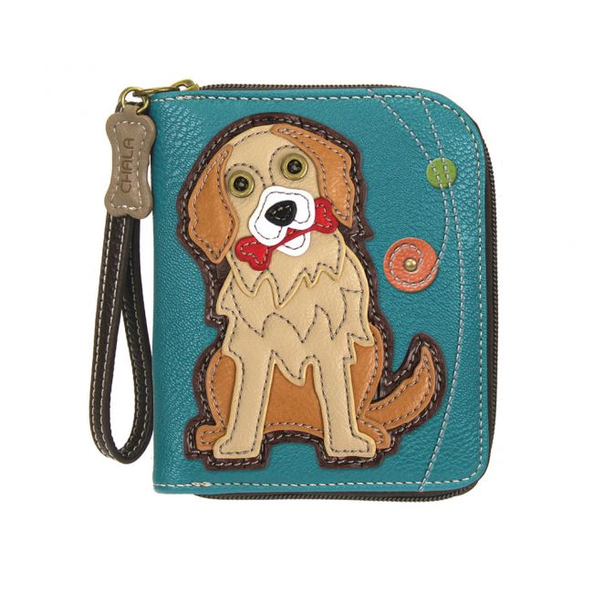 Zip Around Wallet -  Golden Retriever