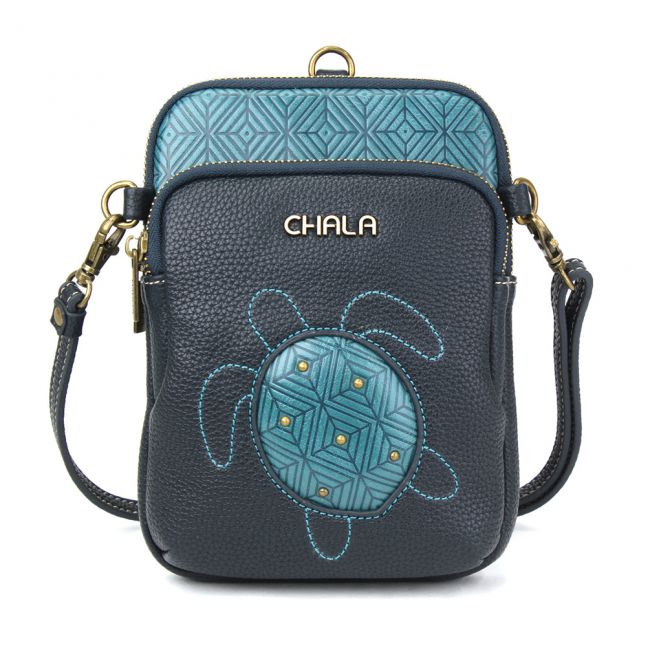 Cell Phone Crossbody Turquoise Turtle
