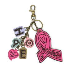 Load image into Gallery viewer, Key Chain Charms Pink Ribbon
