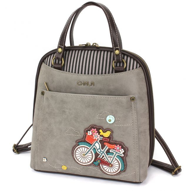 Convertible Backpack Grey Bicycle