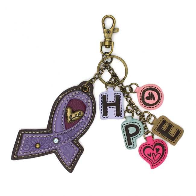Key Chain Charms Lavender Ribbon