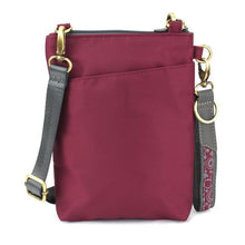 Load image into Gallery viewer, Cell Phone Crossbody Burgundy Paw Prints
