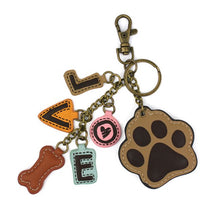 Load image into Gallery viewer, Key Chain Charms Paw and Love
