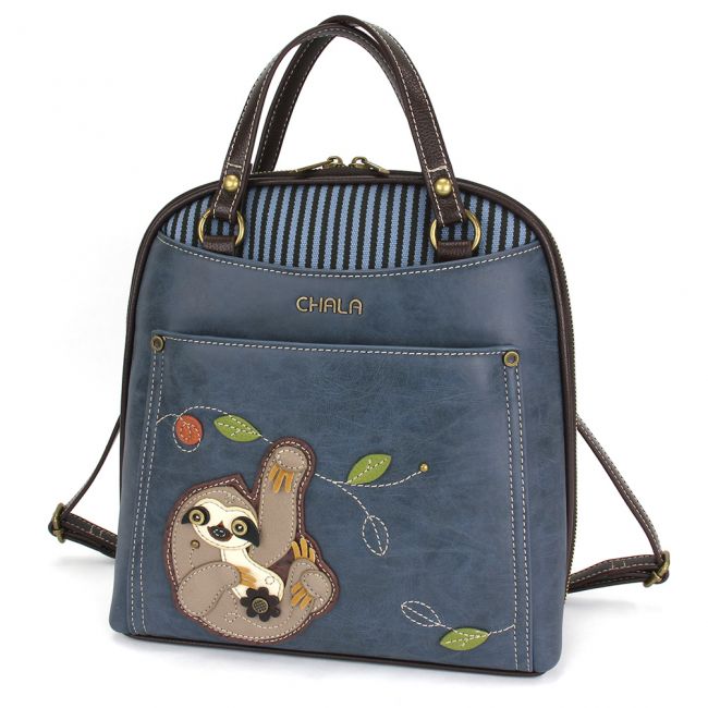 Convertible Backpack Blue Sloth