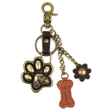 Load image into Gallery viewer, Metal Charming Keychain - Paw Print
