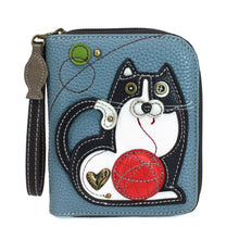 Load image into Gallery viewer, Zip Around Wallet -  Fat Cat
