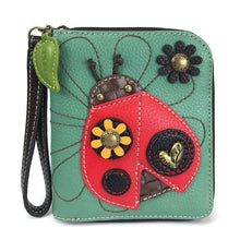 Load image into Gallery viewer, Zip Around Wallet - Ladybug
