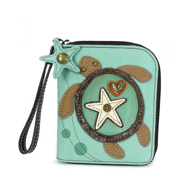 Zip Around Wallet - Sea TurtleI